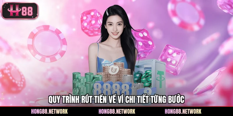 Quy trình rút tiền về ví chi tiết từng bước